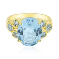 Anello in argento con Topazio Blu Cielo