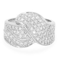 Anello in argento con Topazio Bianco