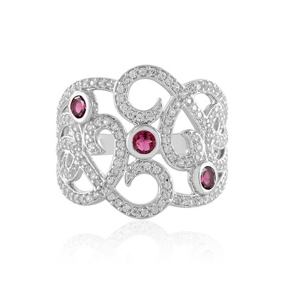 Anello in argento con Rubellite (de Melo)