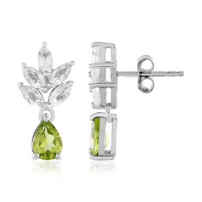 Orecchini in argento con Peridoto
