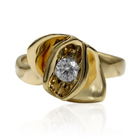 Anello in oro con Diamante IF (D)