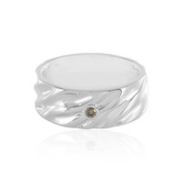 Anello in argento con Diamante Champagne I3 (de Melo)