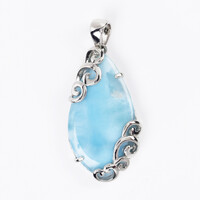 Ciondolo in argento con Larimar