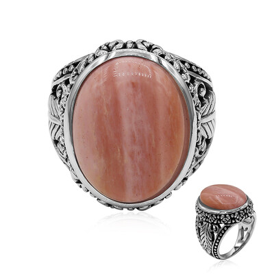 Anello in argento con Opale Rosa Australiano (Art of Nature)