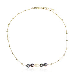 Collana in argento con Perla d'Acqua Dolce Bianca (TPC)