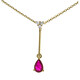 Collana in oro con Rubino Mozambico AAA (CIRARI)