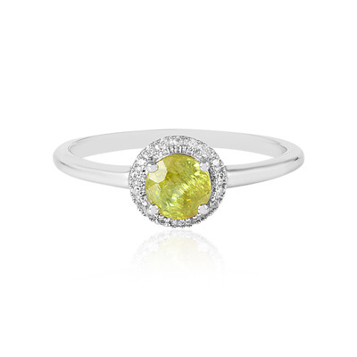 Anello in argento con Sfene (MONOSONO COLLECTION)