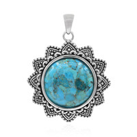 Ciondolo in argento con Turchese Kingman Mohave Blu (Art of Nature)