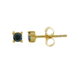 Orecchini in argento con Diamante Blu I3