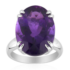 Anello in argento con Ametista Zambiana