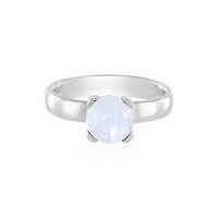 Anello in argento con Pietra di Luna Arcobaleno (KM by Juwelo)