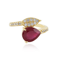 Anello in argento con Rubino del Madagascar