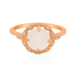 Anello in argento con Quarzo Rosa