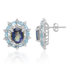 Orecchini in argento con Quarzo Mistico Blu