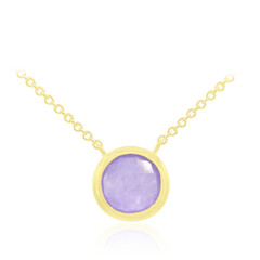 Collana in argento con Giada Lavanda