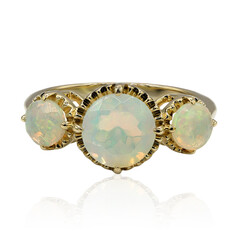 Anello in oro con Opale di Welo AAA (Adela Gold)