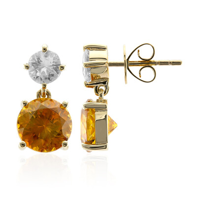 Orecchini in oro con Sfalerite spagnola