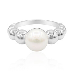 Anello in argento con Perla di Acqua Dolce (TPC)