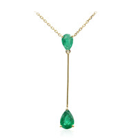 Collana in oro con Smeraldo Zambia AAA