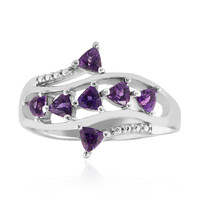 Anello in argento con Ametista Uruguay