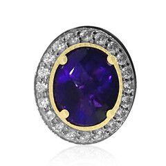 Anello in argento con Ametista Zambiana (Dallas Prince Designs)