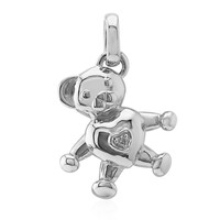 Charm in argento con Diamante SI1 (G)