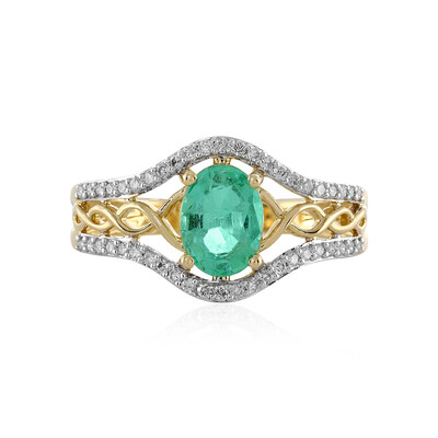 Anello in oro con Smeraldo Colombiano (AMAYANI)