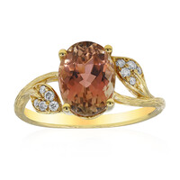 Anello in oro con Tormalina Neon del Congo (Smithsonian)