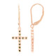 Orecchini placcati in oro con Diamante Fancy