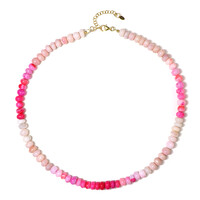 Collana in argento con Opale Rosa dell'Etiopia