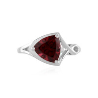 Anello in argento con Granato Mozambico