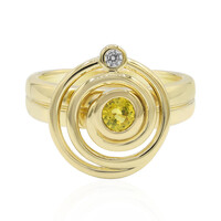 Anello in argento con Zaffiro Giallo