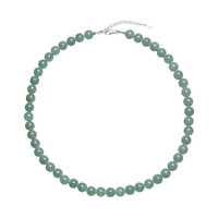 Collana in argento con Avventurina Verde