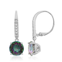 Orecchini in argento con Quarzo Mistico