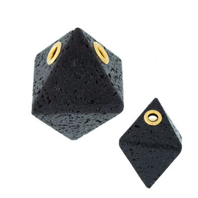 Ciondolo in argento con Perla di Lava (MONOSONO COLLECTION)