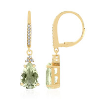 Orecchini in argento con Ametista Verde