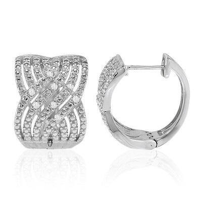 Orecchini in argento con Diamante I3 (I)