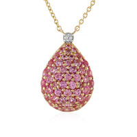 Collana in oro con Zaffiro Rosa (Adela Gold)