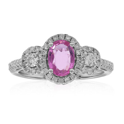 Anello in oro con Zaffiro Rosa (CIRARI)