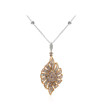 Collana in oro con Diamante Rosa I1 (CIRARI)