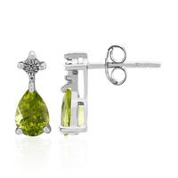 Orecchini in argento con Peridoto della Birmania