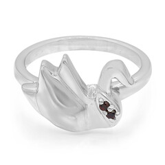 Anello in argento con Granato Mozambico