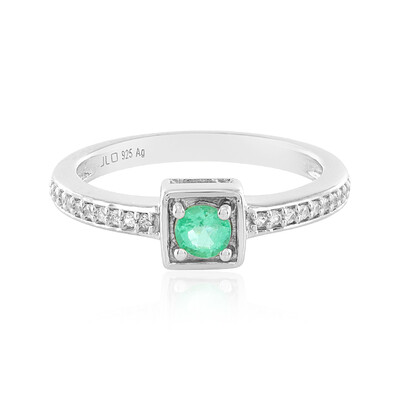 Anello in argento con Smeraldo Colombiano