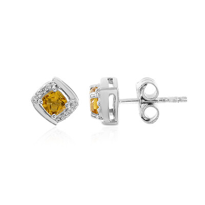 Orecchini in argento con Citrino