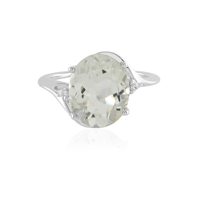 Anello in argento con Ametista Verde