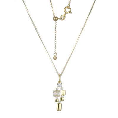 Collana in argento con Topazio Bianco (Adela Silber)
