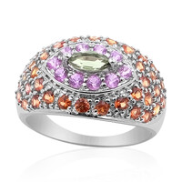 Anello in argento con Zaffiro Verde