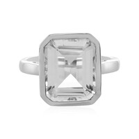 Anello in argento con Topazio Bianco