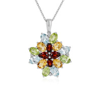 Collana in argento con Granato d’India