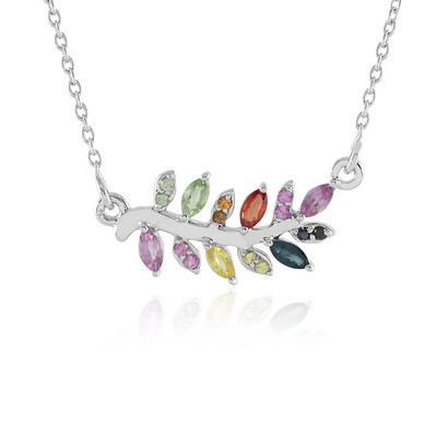 Collana in argento con Zaffiro Blu
